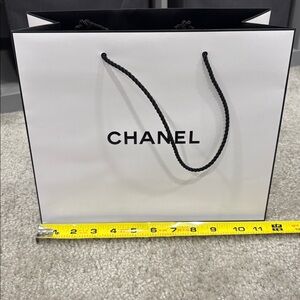 CHANEL Classic White and Black Gift Bag
